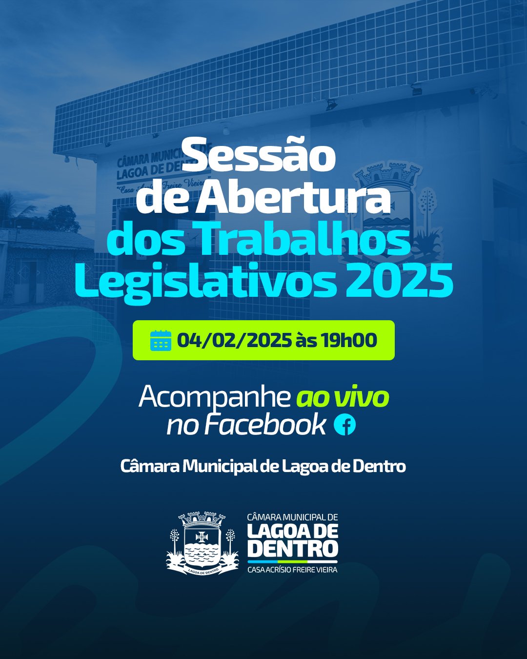 Câmara Municipal de Lagoa de Dentro inicia os Trabalhos Legislativos de 2025 nesta terça-feira (04)