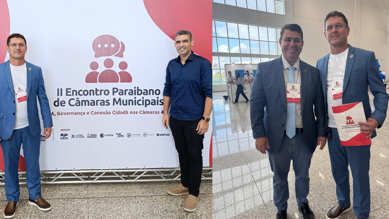 Presidente da Câmara de Lagoa de Dentro participa de encontro estadual sobre inovação no legislativo